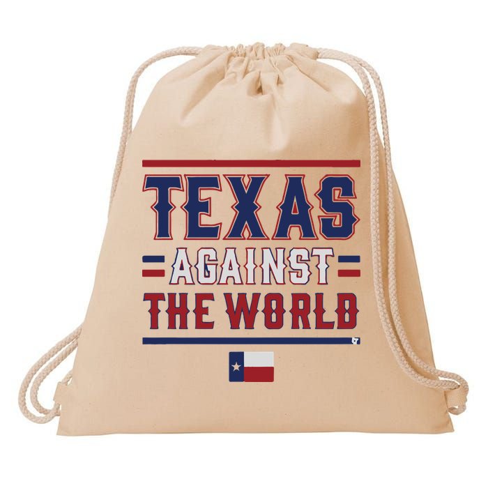Texas Against The World Drawstring Bag