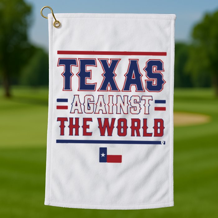 Texas Against The World Golf Towel