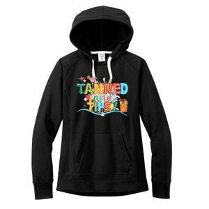 Tanned And Tipsy Funny Summer Quotes Women's Fleece Hoodie