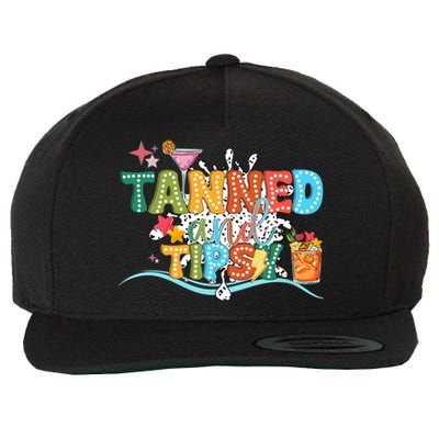 Tanned And Tipsy Funny Summer Quotes Wool Snapback Cap