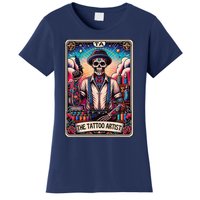 Tattoo Artist Tarot Card Skeleton Drawing Tattooist Tarot Women's T-Shirt