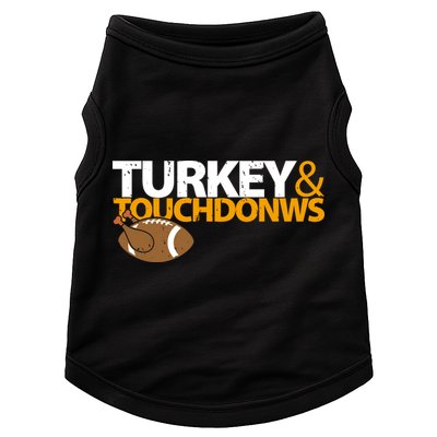 Turkey And Touchdowns Doggie Tank