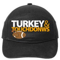 Turkey And Touchdowns 7-Panel Snapback Hat