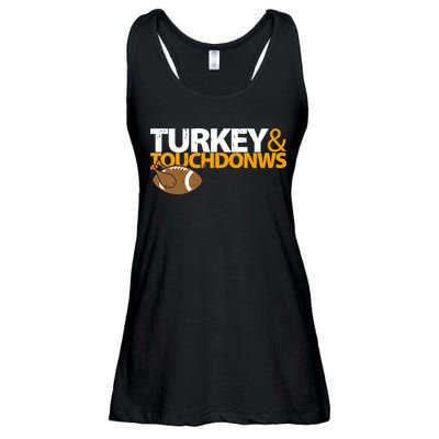 Turkey And Touchdowns Ladies Essential Flowy Tank