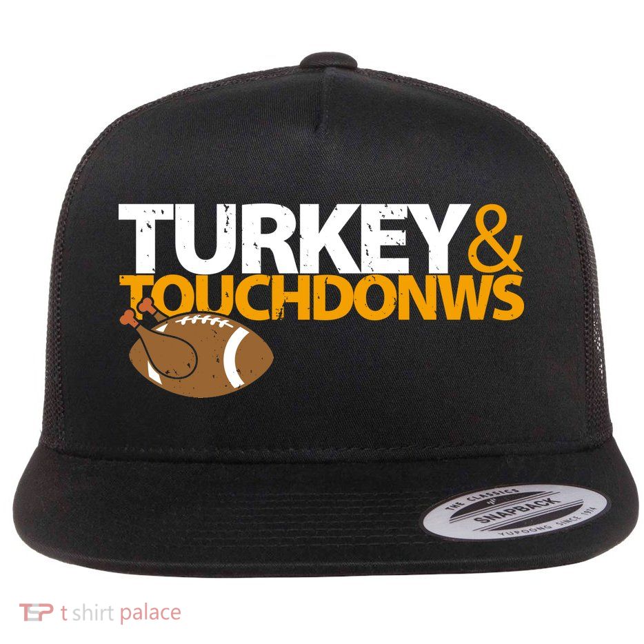 Turkey And Touchdowns Flatbill Hat