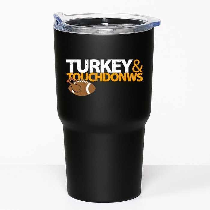 Turkey And Touchdowns Tumbler