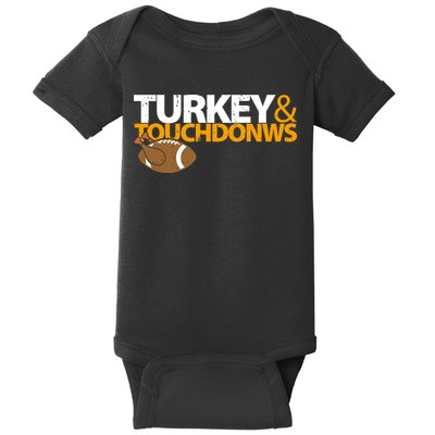 Turkey And Touchdowns Baby Bodysuit