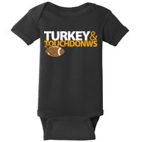 Turkey And Touchdowns Baby Bodysuit