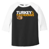 Turkey And Touchdowns Toddler Fine Jersey T-Shirt