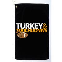 Turkey And Touchdowns Golf Towel