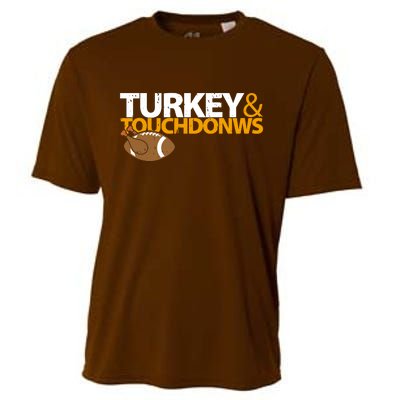 Turkey And Touchdowns Cooling Performance Crew T-Shirt