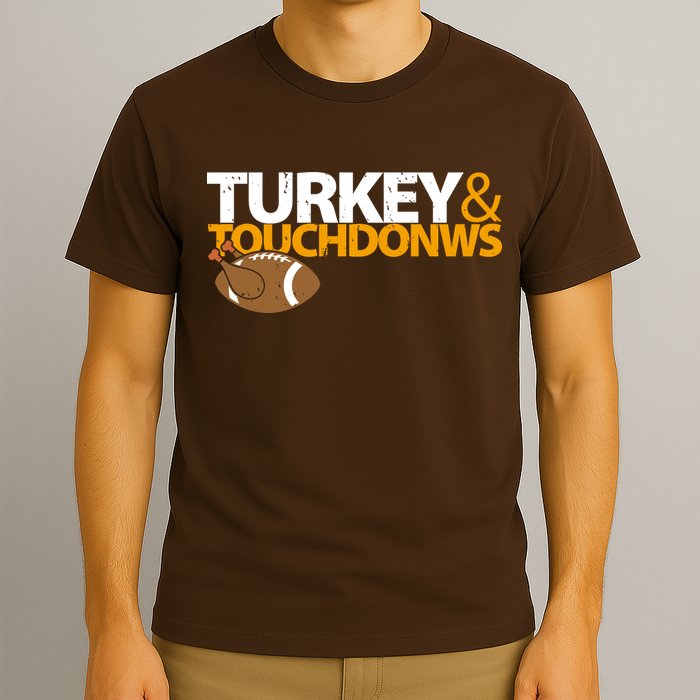 Turkey And Touchdowns T-Shirt