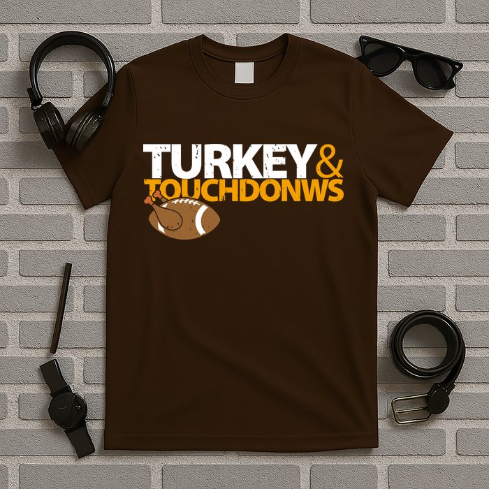 Turkey And Touchdowns T-Shirt