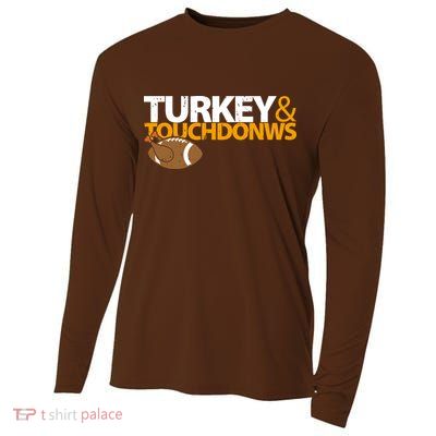 Turkey And Touchdowns Cooling Performance Long Sleeve Crew