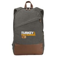 Turkey And Touchdowns Cotton Canvas Backpack