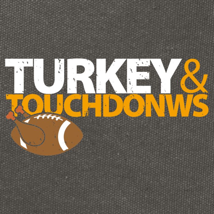 Turkey And Touchdowns Cotton Canvas Backpack