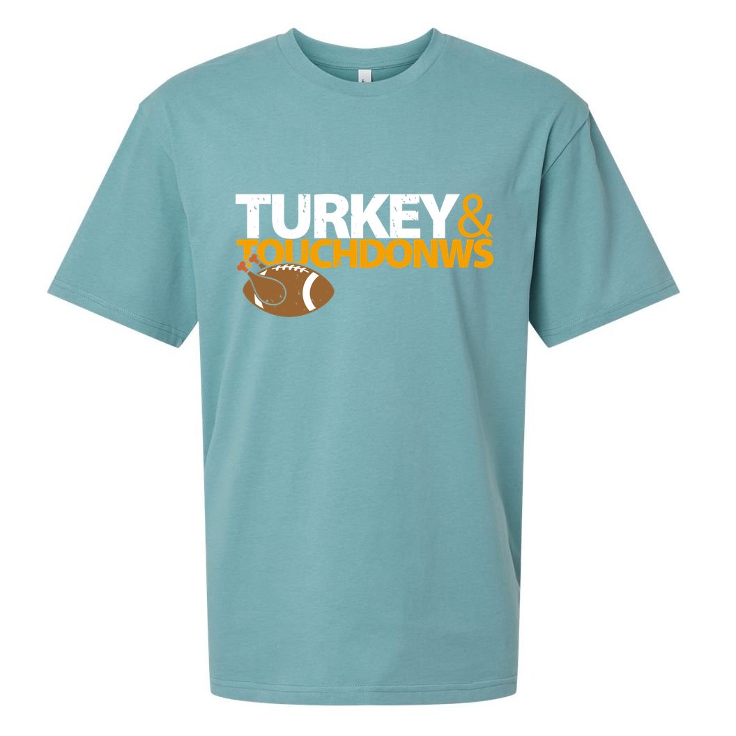 Turkey And Touchdowns Sueded Cloud Jersey T-Shirt