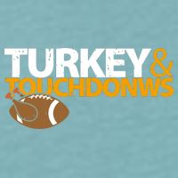 Turkey And Touchdowns Sueded Cloud Jersey T-Shirt