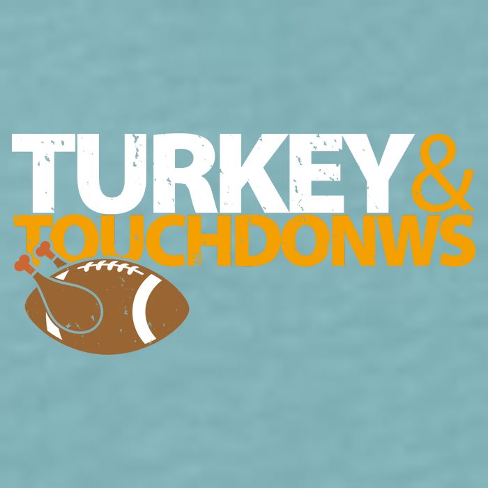 Turkey And Touchdowns Sueded Cloud Jersey T-Shirt
