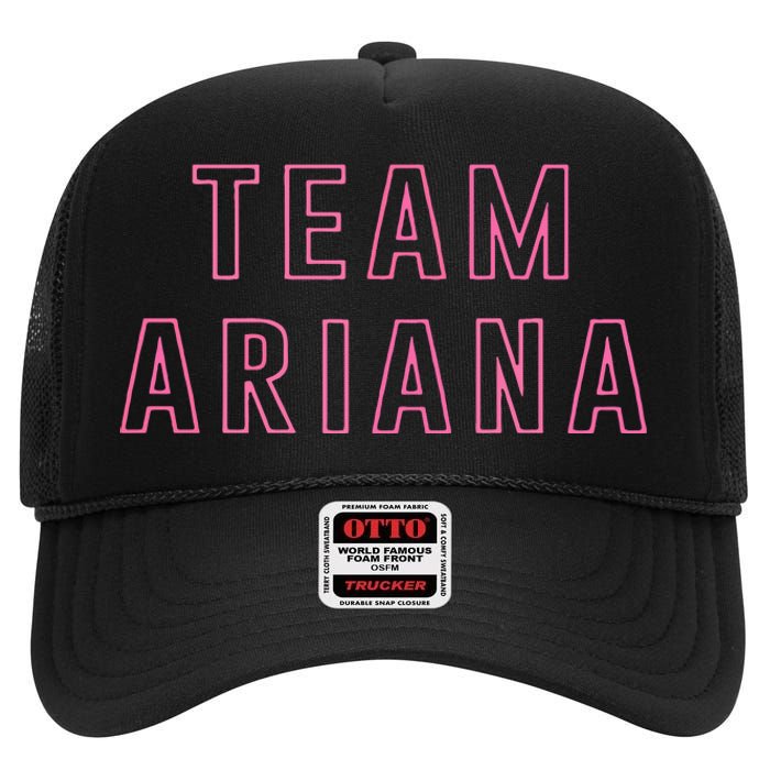 Team Ariana High Crown Mesh Back Trucker Hat