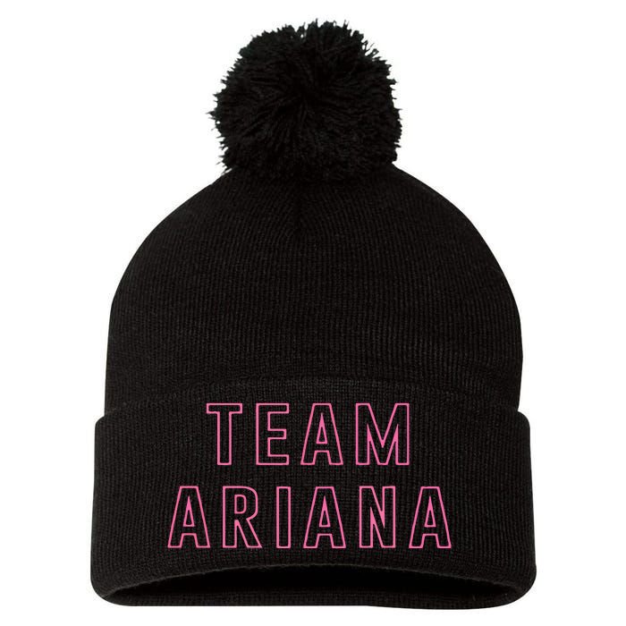 Team Ariana Pom Pom 12in Knit Beanie