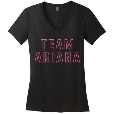 Team Ariana Women's V-Neck T-Shirt