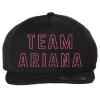 Team Ariana Wool Snapback Cap