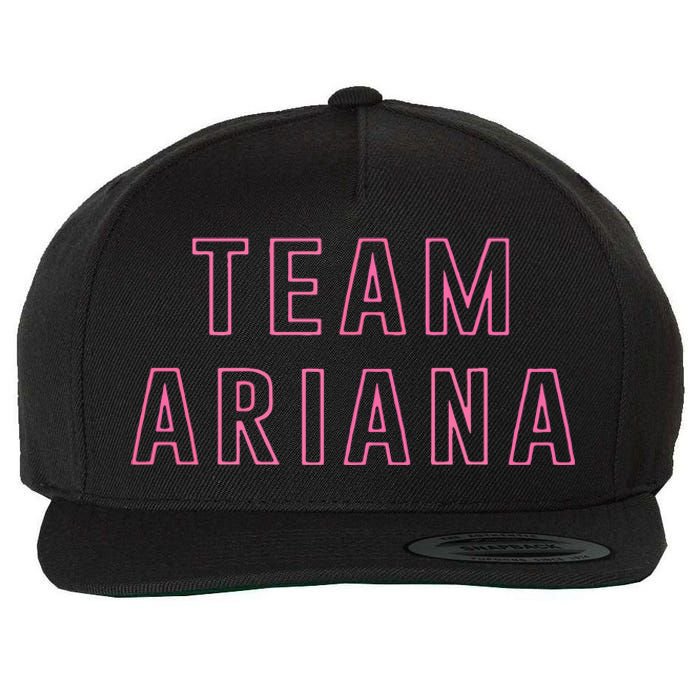 Team Ariana Wool Snapback Cap