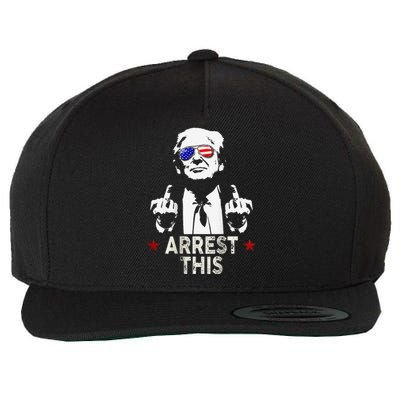 Trump Arrest This Wool Snapback Cap