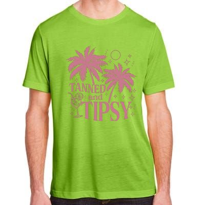 Tanned And Tipsy Beach Summer Adult ChromaSoft Performance T-Shirt