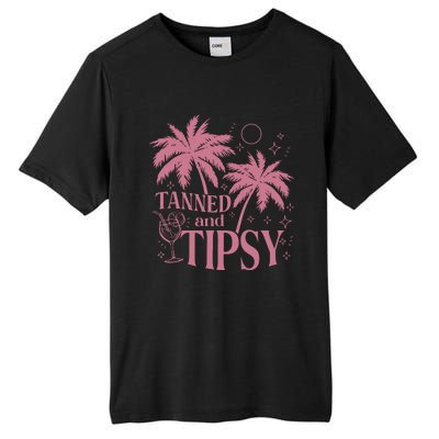 Tanned And Tipsy Beach Summer Tall Fusion ChromaSoft Performance T-Shirt