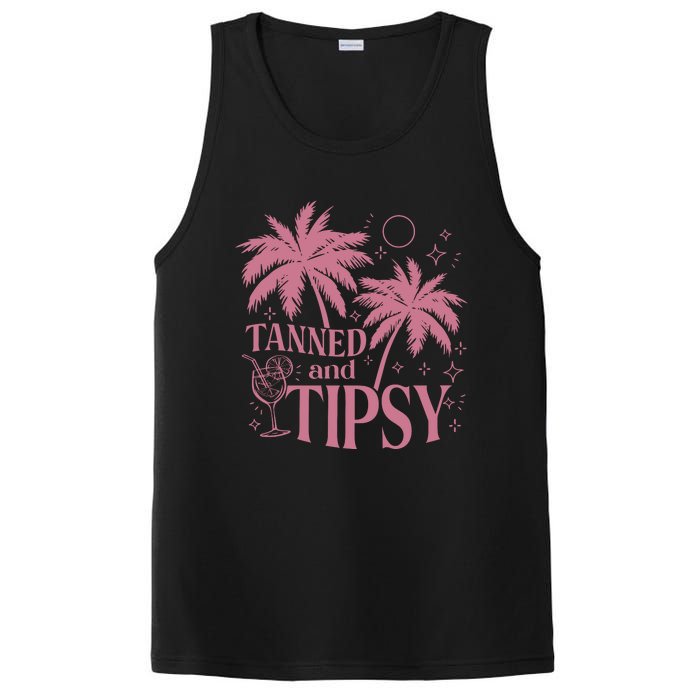 Tanned And Tipsy Beach Summer PosiCharge Competitor Tank