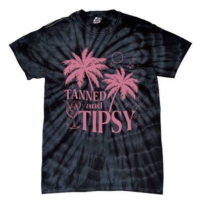 Tanned And Tipsy Beach Summer Tie-Dye T-Shirt