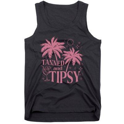 Tanned And Tipsy Beach Summer Tank Top