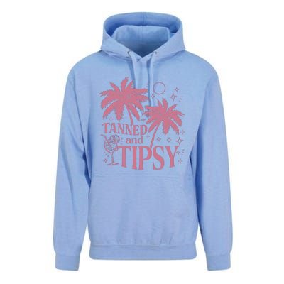 Tanned And Tipsy Beach Summer Unisex Surf Hoodie