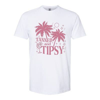 Tanned And Tipsy Beach Summer Softstyle CVC T-Shirt