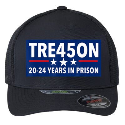 TRE45ON Anti Trump Treason 45 Flexfit Unipanel Trucker Cap