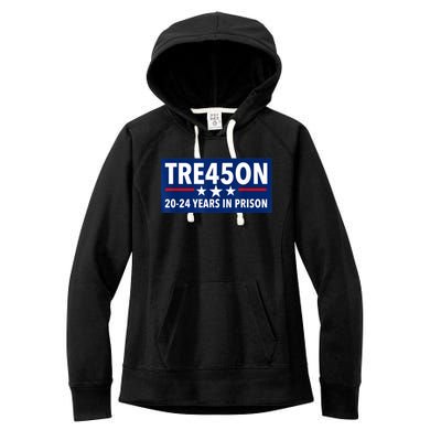 TRE45ON Anti Trump Treason 45 Women's Fleece Hoodie