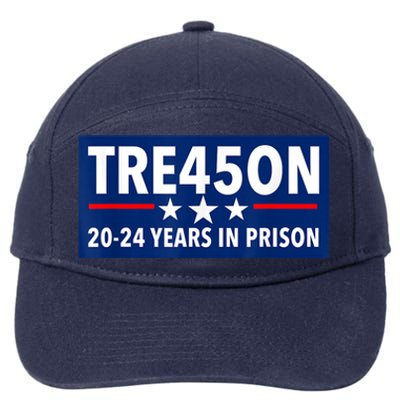 TRE45ON Anti Trump Treason 45 7-Panel Snapback Hat