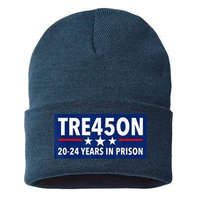 TRE45ON Anti Trump Treason 45 Sustainable Knit Beanie