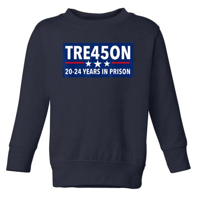 TRE45ON Anti Trump Treason 45 Toddler Sweatshirt