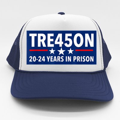 TRE45ON Anti Trump Treason 45 Trucker Hat