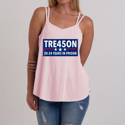 TRE45ON Anti Trump Treason 45 Women's Strappy Tank