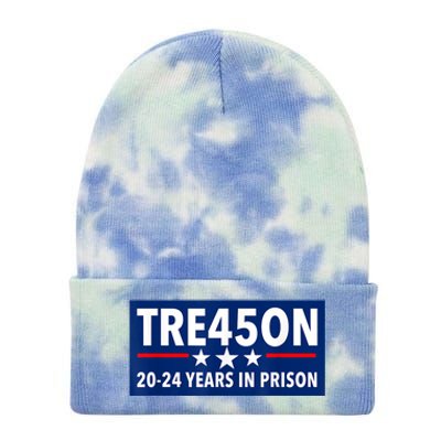 TRE45ON Anti Trump Treason 45 Tie Dye 12in Knit Beanie