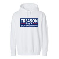 TRE45ON Anti Trump Treason 45 Garment-Dyed Fleece Hoodie