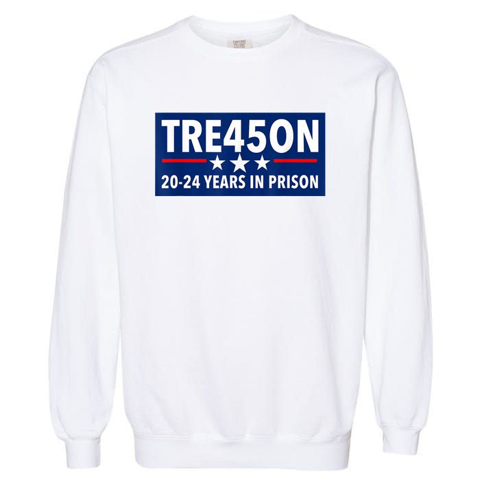 TRE45ON Anti Trump Treason 45 Garment-Dyed Sweatshirt