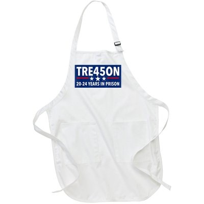 TRE45ON Anti Trump Treason 45 Full-Length Apron With Pockets