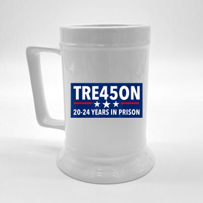 TRE45ON Anti Trump Treason 45 Beer Stein