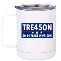 TRE45ON Anti Trump Treason 45 12 oz Stainless Steel Tumbler Cup