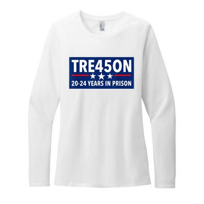 TRE45ON Anti Trump Treason 45 Womens CVC Long Sleeve Shirt